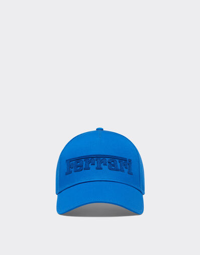 Ferrari Baseball cap with embroidered Ferrari logo Klein Blue 21580f