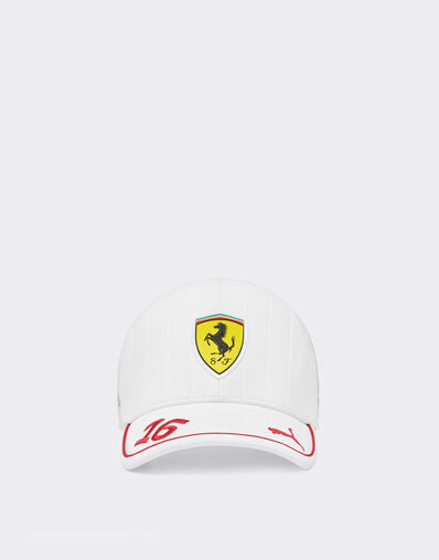 Ferrari Puma for Scuderia Ferrari HP Miami Special Edition Leclerc baseball cap Optical White LA048f