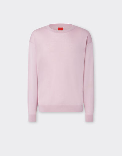 Ferrari Cashmere and silk jumper with link pattern Wisteria 22660f
